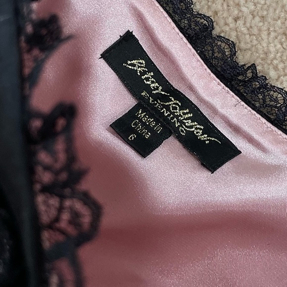 Y2K Vintage Betsey Johnson Lace Trim Sequin Corset Mini Dress - Picture 4 of 6